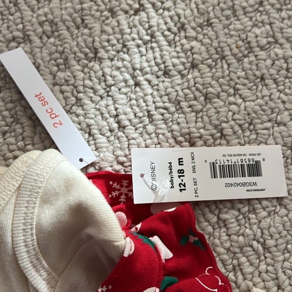 NWT - Disney Minnie Mouse body suit and jumper dress set. Size 12-18 months. - Picture 4 of 7